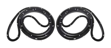 Front Door Weatherstrip for 1967-68 Buick Wildcat 4 Door Sedan - Pair