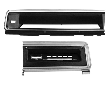 Standard Armaturen-Blenden-Set für 1967-69 Dodge Dart Modelle mit Klima-Anlage