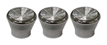 Dash Knob Set for 1967-70 Pontiac Tempest - Plastic / Chromed