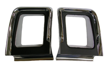 Tail Lamp Bezels for 1967 Oldsmobile Cutlass 442 - Pair