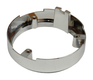 Untere Hupenknopf-Blende für 1967 Pontiac Grand Prix mit originalem Holzimitat-Lenkrad