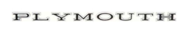 Hood Letter Set for 1968-70 Plymouth Belvedere - PLYMOUTH