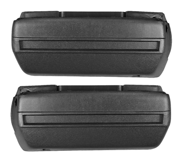 Front Armrest Bases for 1968-70 Pontiac Catalina - Black / Pair