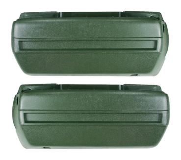 Front Armrest Bases for 1968-70 Pontiac Catalina - Dark Green / Pair