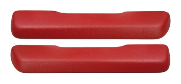 Front Armrest Pads for 1968-70 Pontiac Catalina - Red / Pair