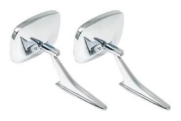Outer Door Mirrors for 1968-70 Chevrolet Impala - "Clear Shot" / Pair