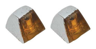 Fender Mounted Turn Signal Indicator Lenses for 1968 Plymouth Barracuda - Pair