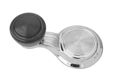 Ausstellfensterkurbel der vorderen Türen für 1968 Pontiac Bonneville - Schwarzer Knopf