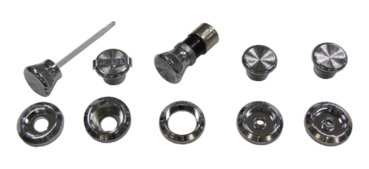 Armaturen-Knöpfe und -Blenden Kit für 1968 Pontiac Bonneville - Weiße Beschriftung