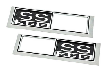 Side Marker Emblem-Blenden für 1968 Chevrolet Chevelle - SS 396 / Paar