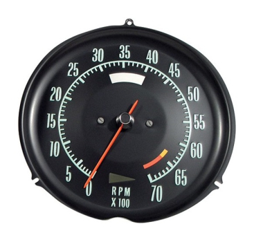 Tachometer for 1968 Chevrolet Corvette - 6500 RPM Red Line