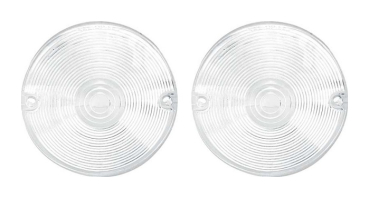 Park/Turn Light Lenses -Clear- for 1968 Dodge Dart - Pair