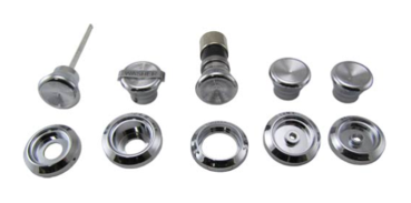 Dash Knob and Bezel Kit for 1968 Pontiac Tempest - 10-Piece / White Letters