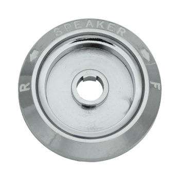 SPEAKER Radio-Blende für 1969-72 Pontiac Le Mans - Chrom / Weiße Beschriftung