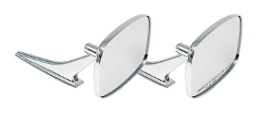 Outer Door Mirrors for 1969-72 Chevrolet Chevy ll/Nova - "Clear Shot" / Pair