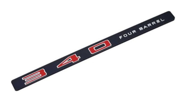 Hood Insert Emblem for 1969 Dodge Dart - 340 FOUR BARREL