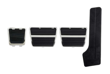 Pedal Pad Kit for 1970-71 Chevrolet Camaro Z/28 with Manual Transmission and Drum Brakes