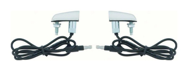 Fender Mounted Turn Signal Indicator Assemblies for 1970-72 Dodge Dart and Dodge Demon - Pair