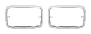 Park/Turn Light Bezels for 1970-72 Plymouth Duster and Scamp - Pair