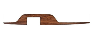 Woodgrain Console Top Plate for 1970-74 Plymouth Barracuda and Cuda with Manual Transmission