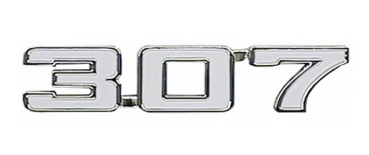 Kotflügel-Embleme für 1970-74 Chevrolet Nova 307 - 307-Embleme