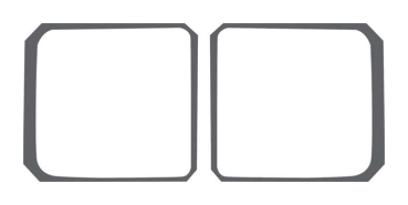 Park/Turn Light Lens Gaskets for 1971-72 Plymouth Duster 340 Twister - Pair