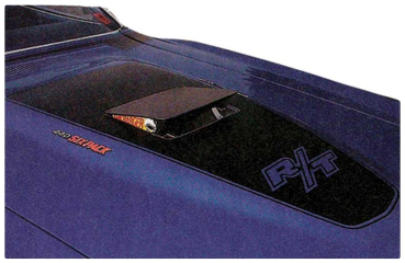 Hauben-Streifen für 1971 Dodge Charger R/T - mattschwarz