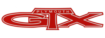 "GTX" Heck-Decal für 1971 Plymouth GTX
