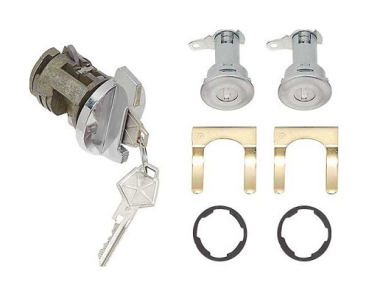 Door and Ignition Lock Set for 1972-76 Plymouth A- Body and B-Body without Tilt Steering Wheel