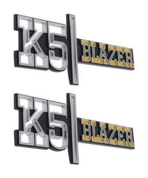 Fender Emblems for 1973-74 Chevrolet K5 Blazer - K5 BLAZER