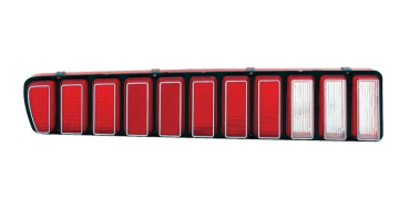Rückleuchten-Gläser für 1973-74 Dodge Charger mit silberner Rahmung - Paar