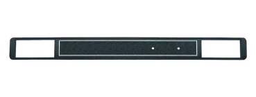 Armaturen-Blende für 1973-80 Chevrolet/GMC Pickup, Blazer, Jimmy, Suburban mit Klima-Anlage - Schwarz/Silber