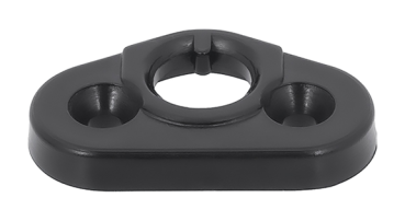 Basis der Sicherheitsgurt-Führung auf der Sitzlehne für 1974-76 Pontiac Bonneville - Schwarz