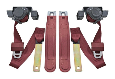 Front Seat Belts for 1974-81 Pontiac Firebird - Maroon