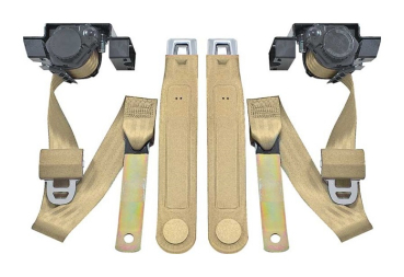 Front Seat Belts for 1974-81 Pontiac Firebird - Tan