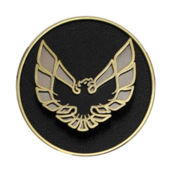 Door Panel Emblems for 1976-81 Pontiac Firebird - Gold/Black / Pair