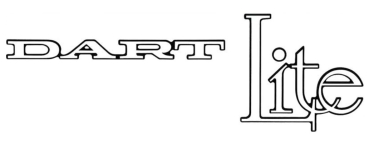 "DART Lite" Kotflügel-Decals für 1976 Dodge Dart - Set