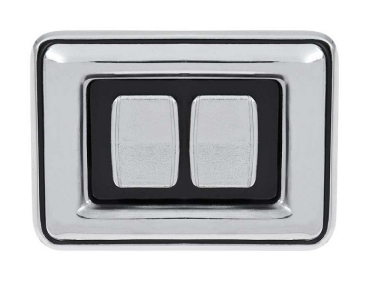 Power Window Switch for 1977 Dodge Diplomat - 2 Buttons / Concave