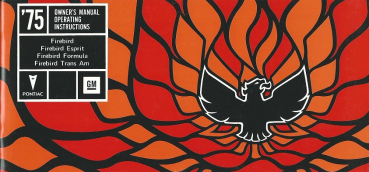 1975 Pontiac Firebird - Betriebsanleitung (englisch)