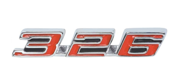 Hood Emblems for 1967 Pontiac Firebird 326 - Pair