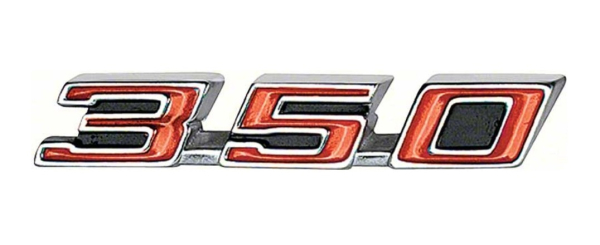 Hood Emblems for 1968-69 Pontiac Firebird 350 - Pair