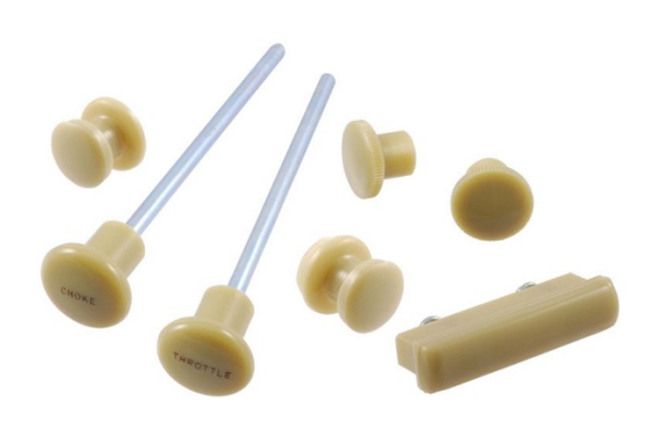 Armaturen-Knopf-Set für 1935 Ford Modelle - 7-teilig/Farbe: Ivory