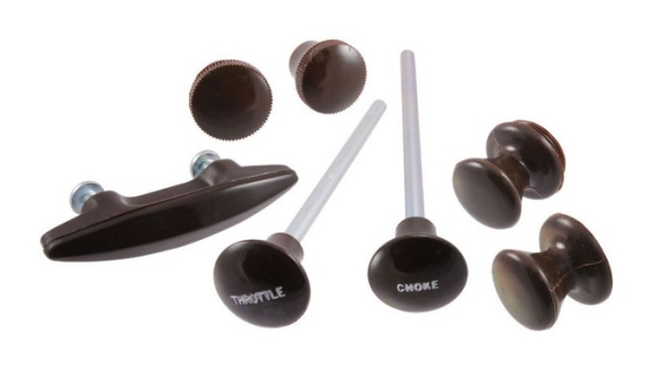 Armaturen-Knopf-Set für 1936 Ford Modelle - 7-teilig/Farbe: Dark Brown