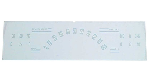 Gauge Cluster Glass for 1940-46 Chevrolet Pickup - 6 Cylinder Engine