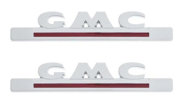 Hood Side Emblems for 1947-54 GMC Pickup - GMC