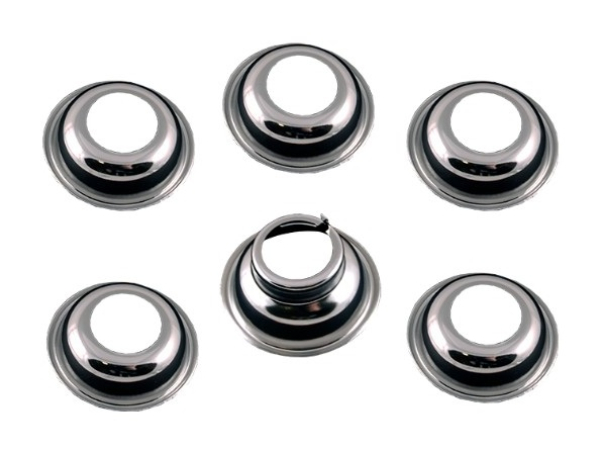 Dash Knob Bezel Kit for 1951 Ford Cars - Polished Stainless Steel