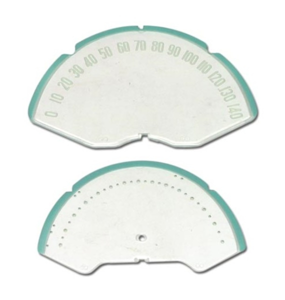 Speedometer Face for 1953-57 Chevrolet Corvette - 2-Piece Set
