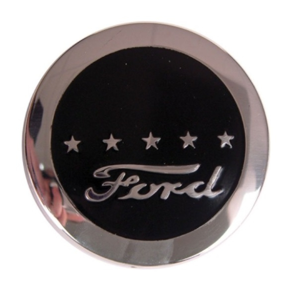 Horn Button for 1954-56 Ford Pickup - 5 Star/Black