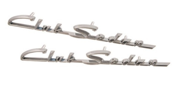 Body Side Scripts for 1955-56 Ford Club Sedan - Club Sedan Scripts