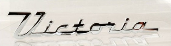 Door Emblems for 1955-56 Ford Fairlane Victoria - Victoria Scripts